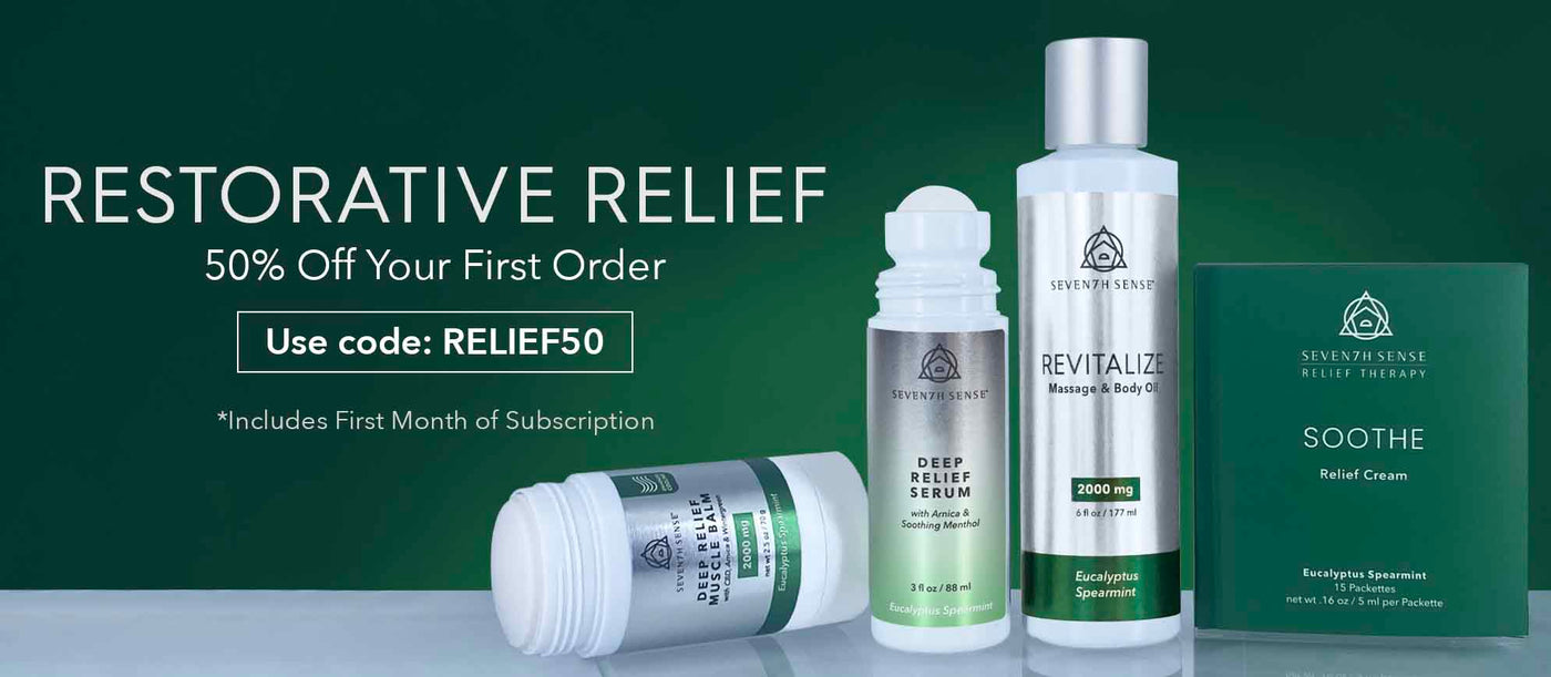 Restorative Relief. 50% Off Your First Order with Code: RELIEF50